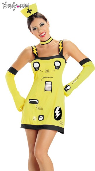 Sexy Operation Game Costume, Operation Game Halloween Costume, The Game of Operation Costume