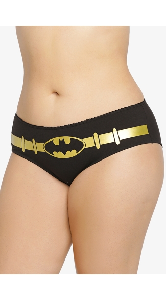 Plus Size Batman Utility Belt Panty, Plus Size Batman Panty, Plus Size Superhero Panty