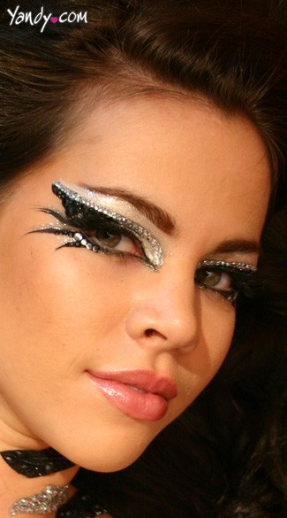 Villian Eye Kit, Black and Silver Glitter Eyes