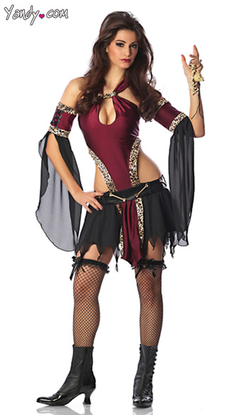 Voodoo Dolly Costume, Womens Voo Doo Costume, Voodoo Witch Costume