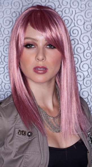 Soft Pink Straight Wig, Blush Fortune Pink Venom Wig, Pink Straight Wig