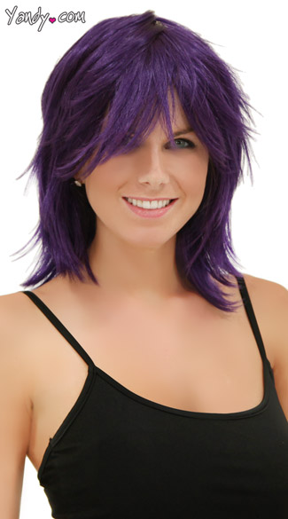 Purple Rocker Layers Wig