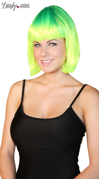 Deluxe Neon Lemondrop Wig