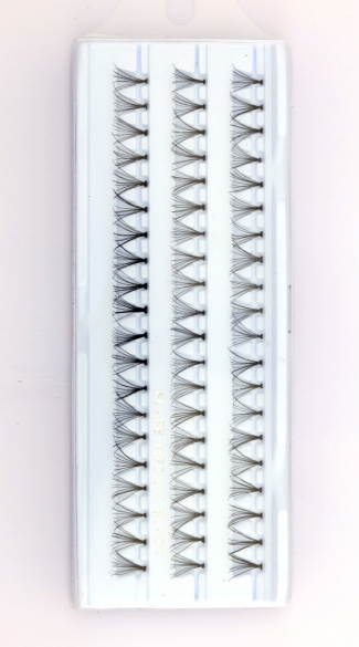 Medium Black Flared Eyelashes, Eyelash Clusters, Individual Eyelashes