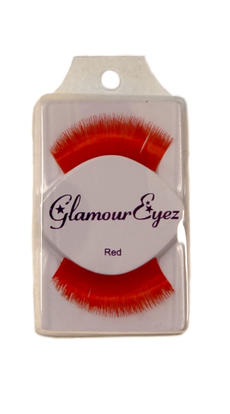 Long Red Eyelashes, Colorful Fake Eyelashes, Red Cherry Lashes