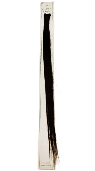 Black 18 inch Hair Clip, Clip In Hair Pieces, Clip In Highlighted Hair Extensions