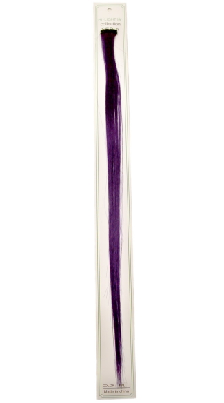 Purple 18 inch Hair Clip, Clip in Highlight, Hair Color Clip ins