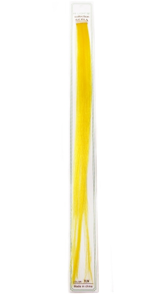 Yellow 18 inch Hair Clip, Colored Hair Clips, Color Hair Clip ins