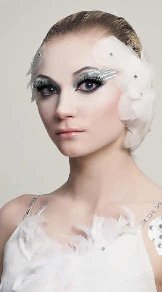 White Swan Eyes, White Swan Eye Kit, White Swan Costume Eyes, Light Swan Eye Kit