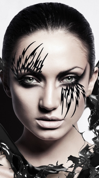 Succubus Mask, Succubus Eye Mask, Vampire Eye Mask