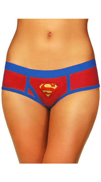 Superman Boyshort Panty, Red and Blue Panty, Superman Panty
