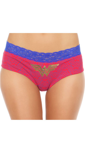 Wonder Woman Boyshort Panty, Wonder Woman Panty, Wonder Woman Boyshorts