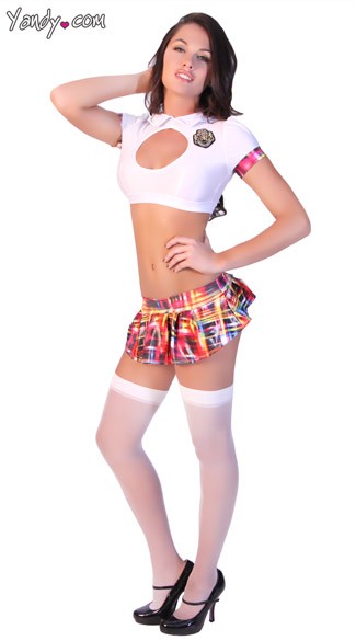 cropped school shirt