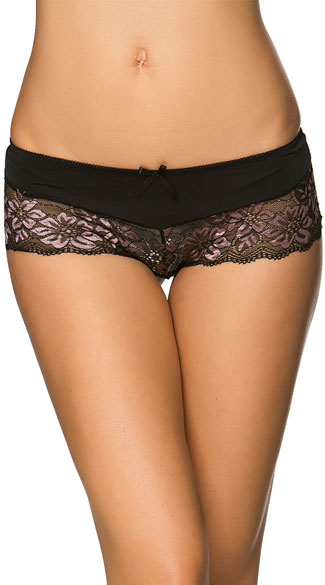 Pink Panties Black Lace 50