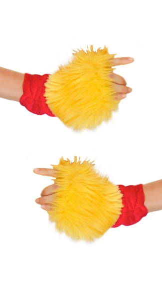 Golden Bear Costume Gloves
