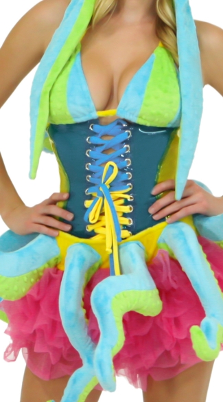 Squid Waist Cincher, Clear Waist Cincher, Lace Up Waist Cincher
