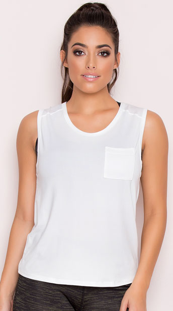 Yandy Oversized Muscle Tank, white tank top - Yandy.com