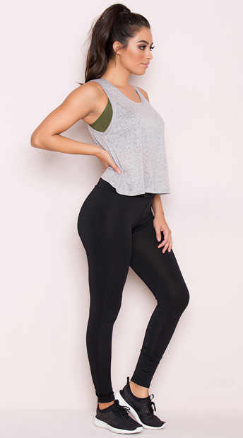 Yandy Toned Babe Gym Set, Yandy Split Burnout Tank Top, gym tank top - Yandy.com, Yandy Multi-Strapped Sports Bra, strappy sports bra - Yandy.com, Yandy Basic Cardio Leggings, basic gym leggings - Yandy.com