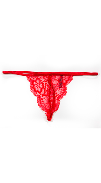 Lace Thong with Keyhole Opening, Lace Thong, Open Lace Thong