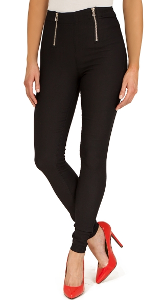 womens black high waisted pants