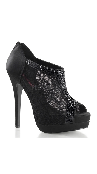 5 1/4\" Heel, 1 1/2\" Double (hidden & Expose) Pf Bootie