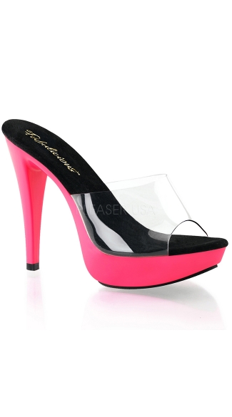 5\" Heel with UV Reactive Platform, Sexy 5\" Heel Platform Heel