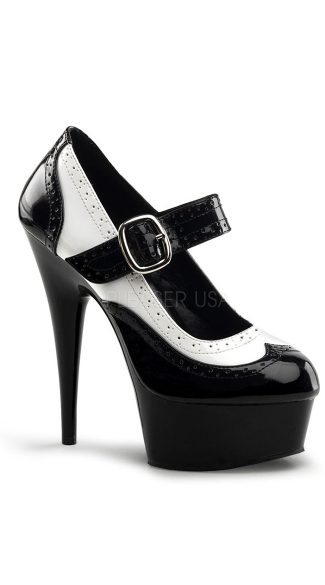 black and white mary jane shoes