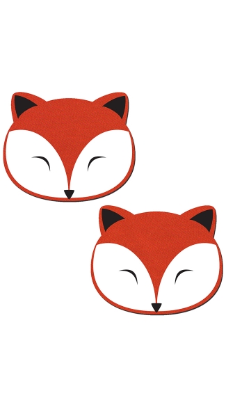 Fox Face Pasties, Animal Nipple Pasties, Fox Nipple Pasties