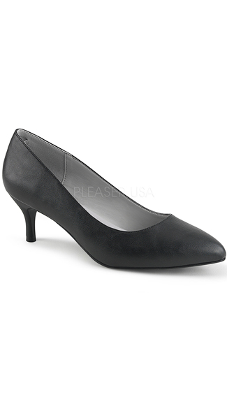 2 1/2\" Basic Kitten Heel Pump, Classic Pump - Yandy.com