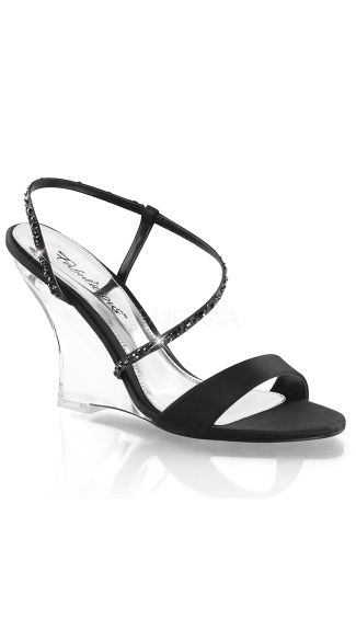 Clear Wedge Sling Back Sandals, Sling Back Wedges