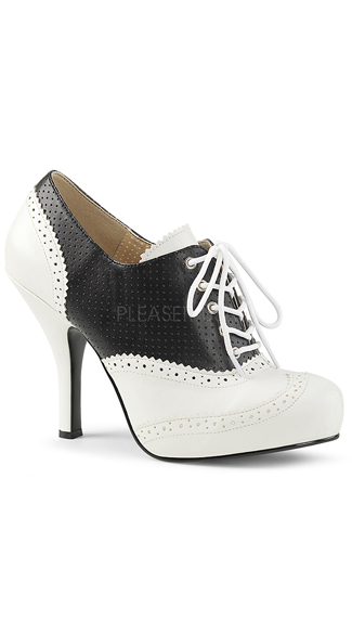 4 1/2\" Bootie Saddle Shoe, saddle shoes - Yandy.com