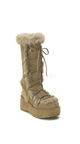 tan suede fur boots