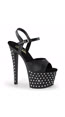 Rhinestone Studded Ankle Strap Platform Sandal Inch Sandal Inch Rhinestone Sandal