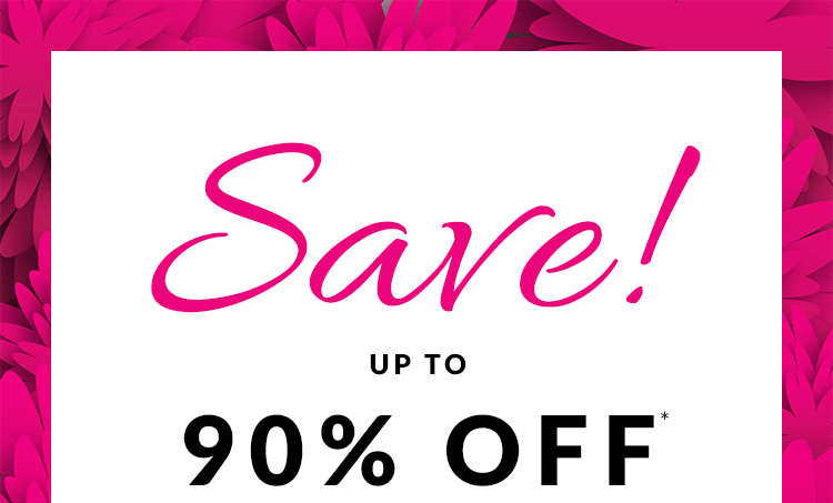 Save up to 90% off