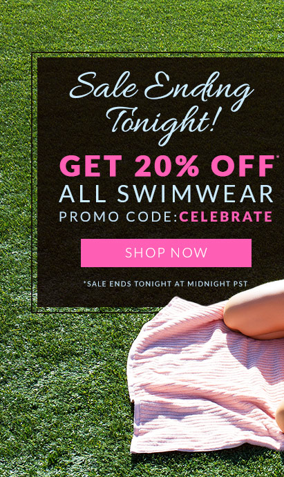 20% OFF all swimwear- Shop Now