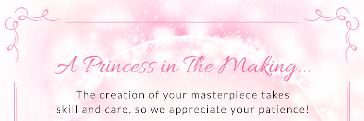 Thank you for your patience! Your princess lingerie will be here before  you know it!