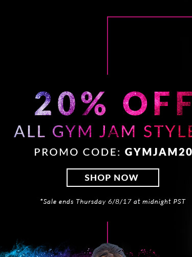 20% Off All Gym Jam Styles - Shop Now