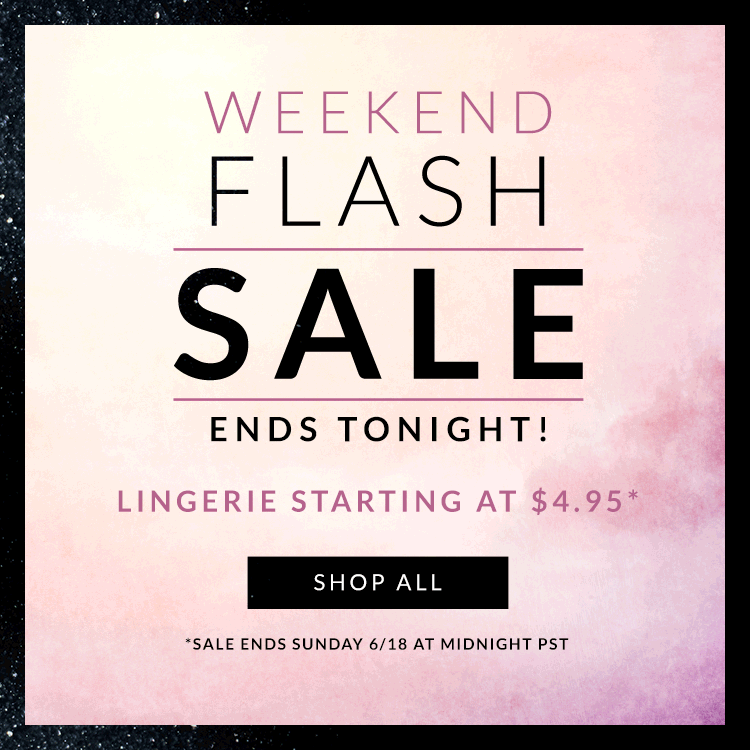 Flash Sale Lingerie Starting at $4.95