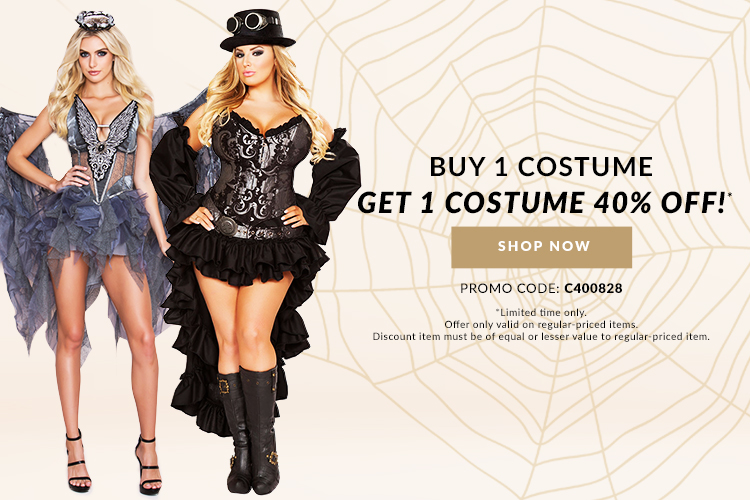 Buy 1 Costume - Get 1 40% OFF