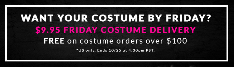 $9.95 Friday Costume Shipping