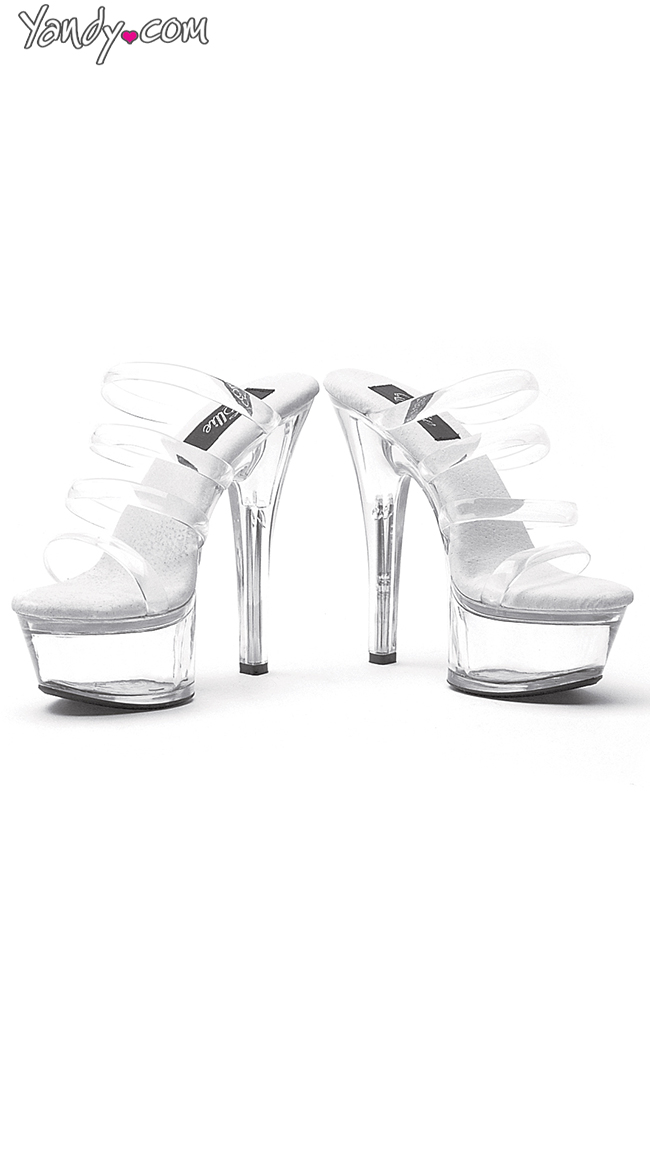 clear platform heels wide fit
