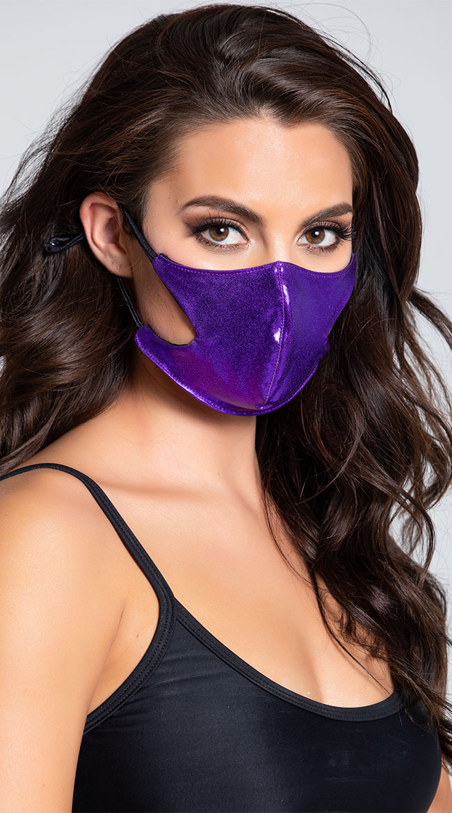 purple rain face mask