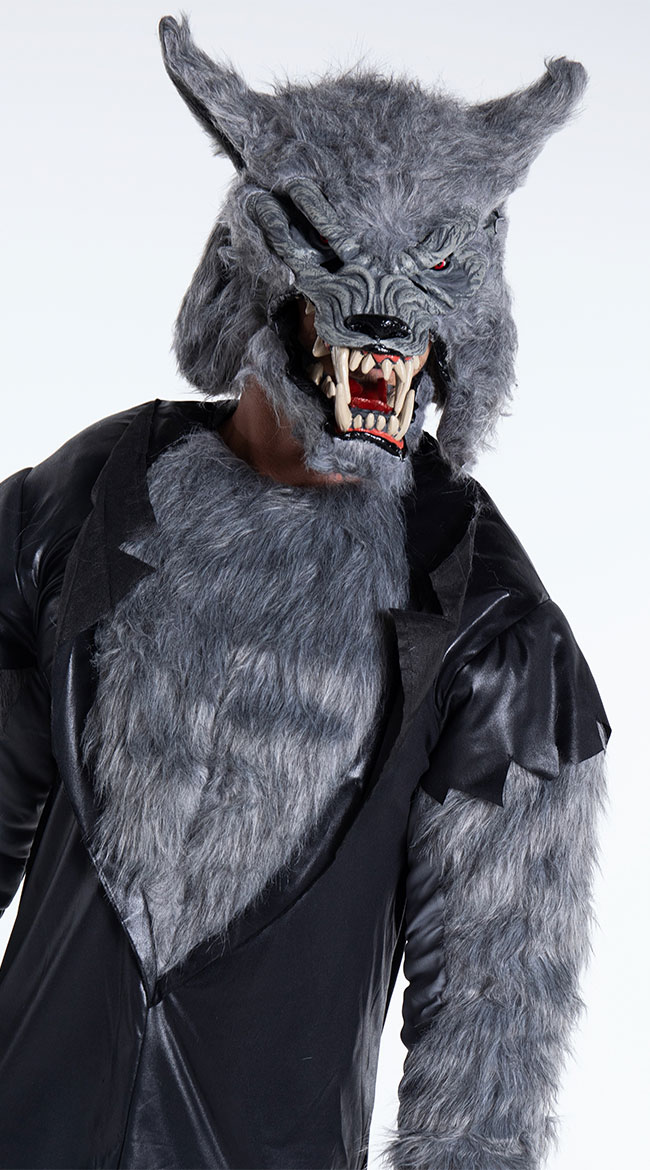 Men's Full Moon Fury Costume, men's werewolf costume