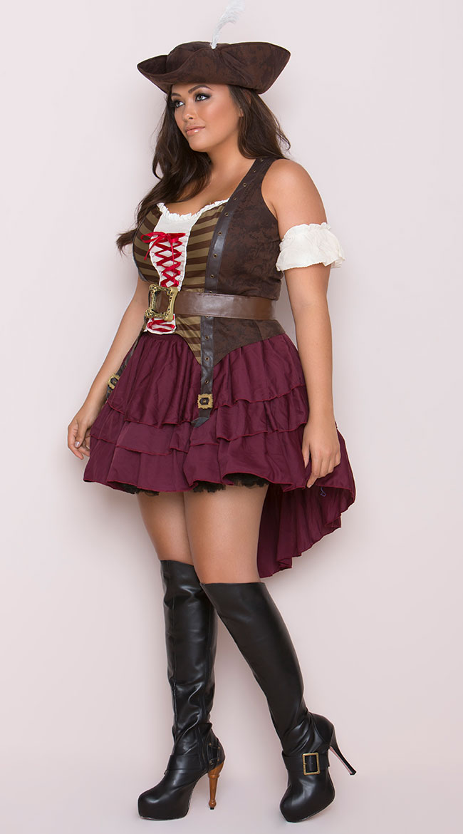 Plus Size Sexy Swashbuckler Costume Plus Size Sexy Pirate Costume