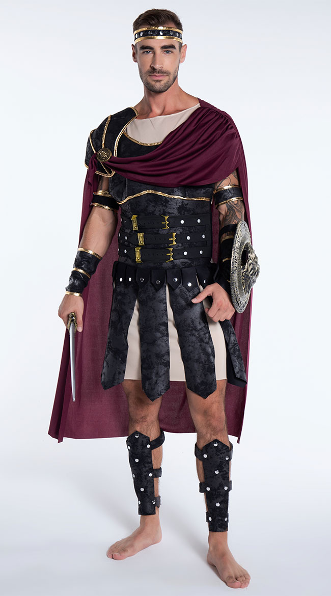 Roman Gladiator Costume, Mens Roman Costume, Gladiator Halloween Costume