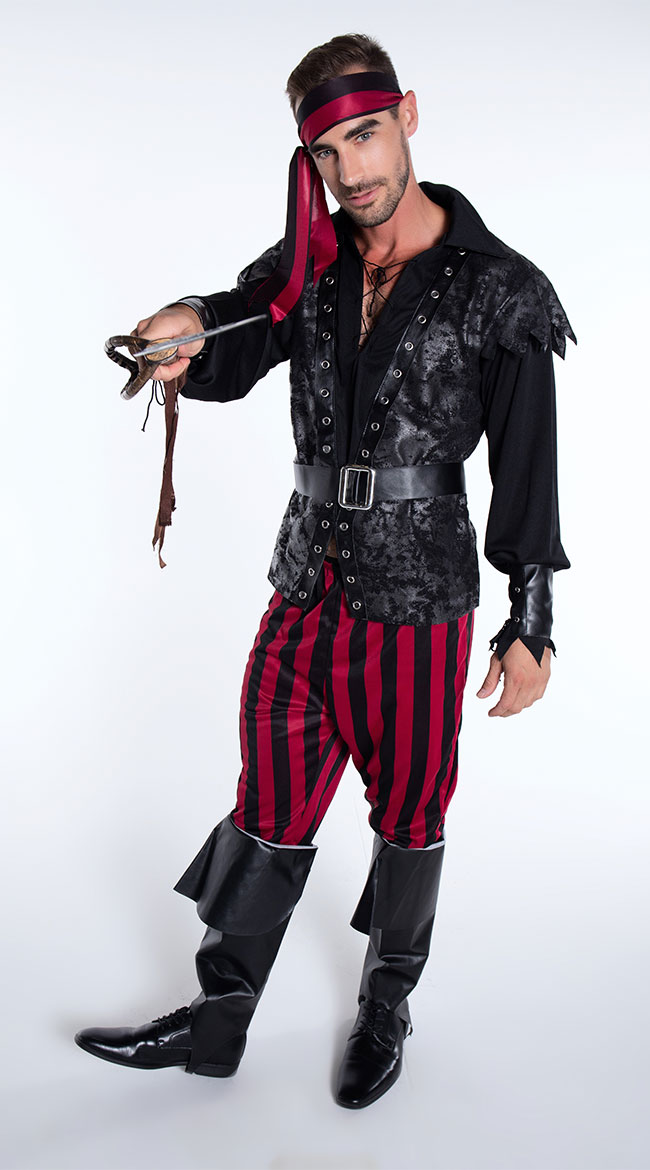 Mens Ruthless Rogue Costume Mens Pirate Costume Mens Sailor Costume 4384