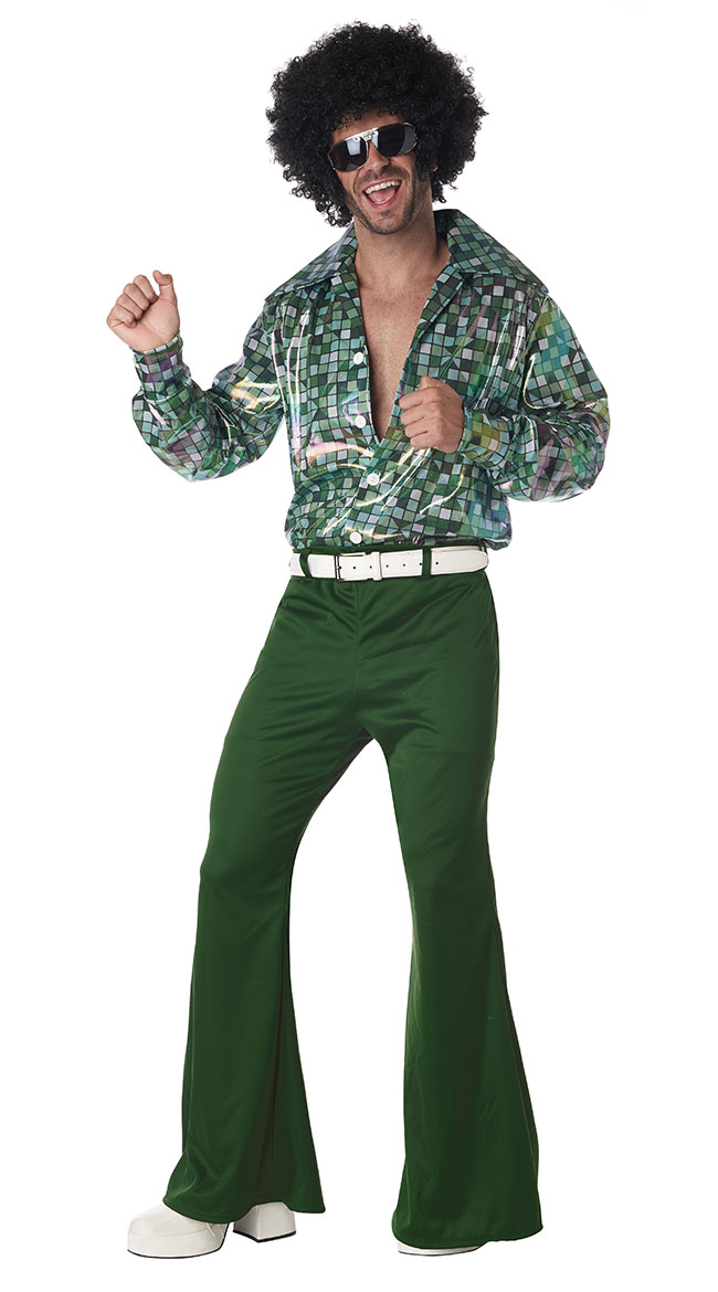 Men's Disco Inferno Costume, Men Sexy 70's Disco Costume-Yandy.com
