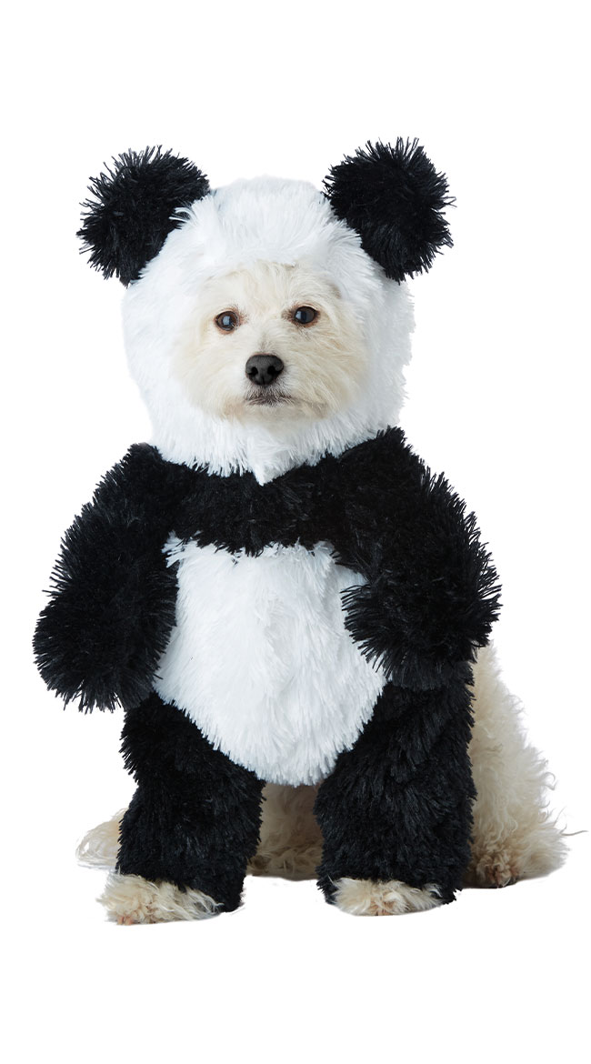 Panda Pooch Dog Costume, Fuzzy Panda Bear Dog Costume - Yandy.com