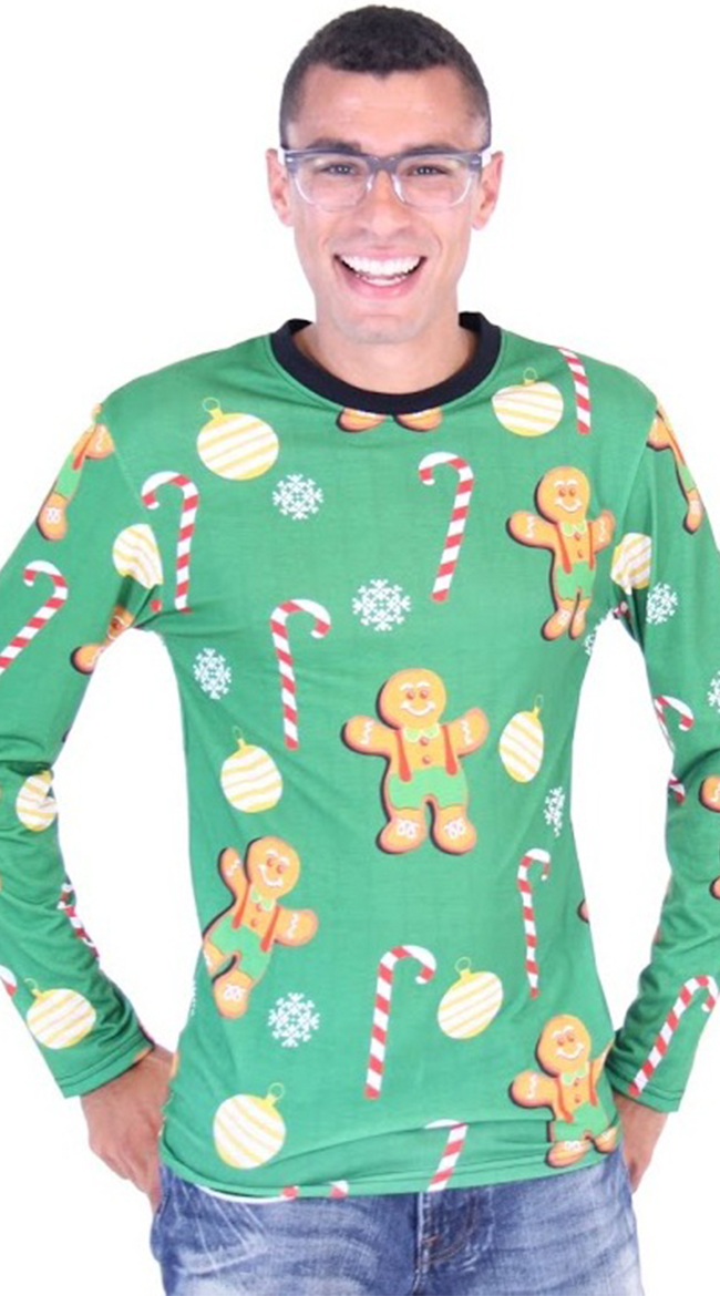 Plus Size Gingerbread Cookies Ugly Christmas Sweater Shirt
