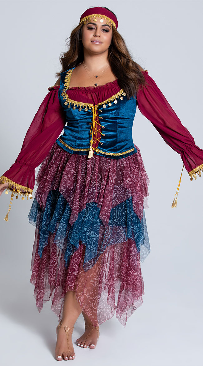 Plus Size Gypsy Costume Street Performer Yandy Com - Diy Plus Size Gypsy Costume